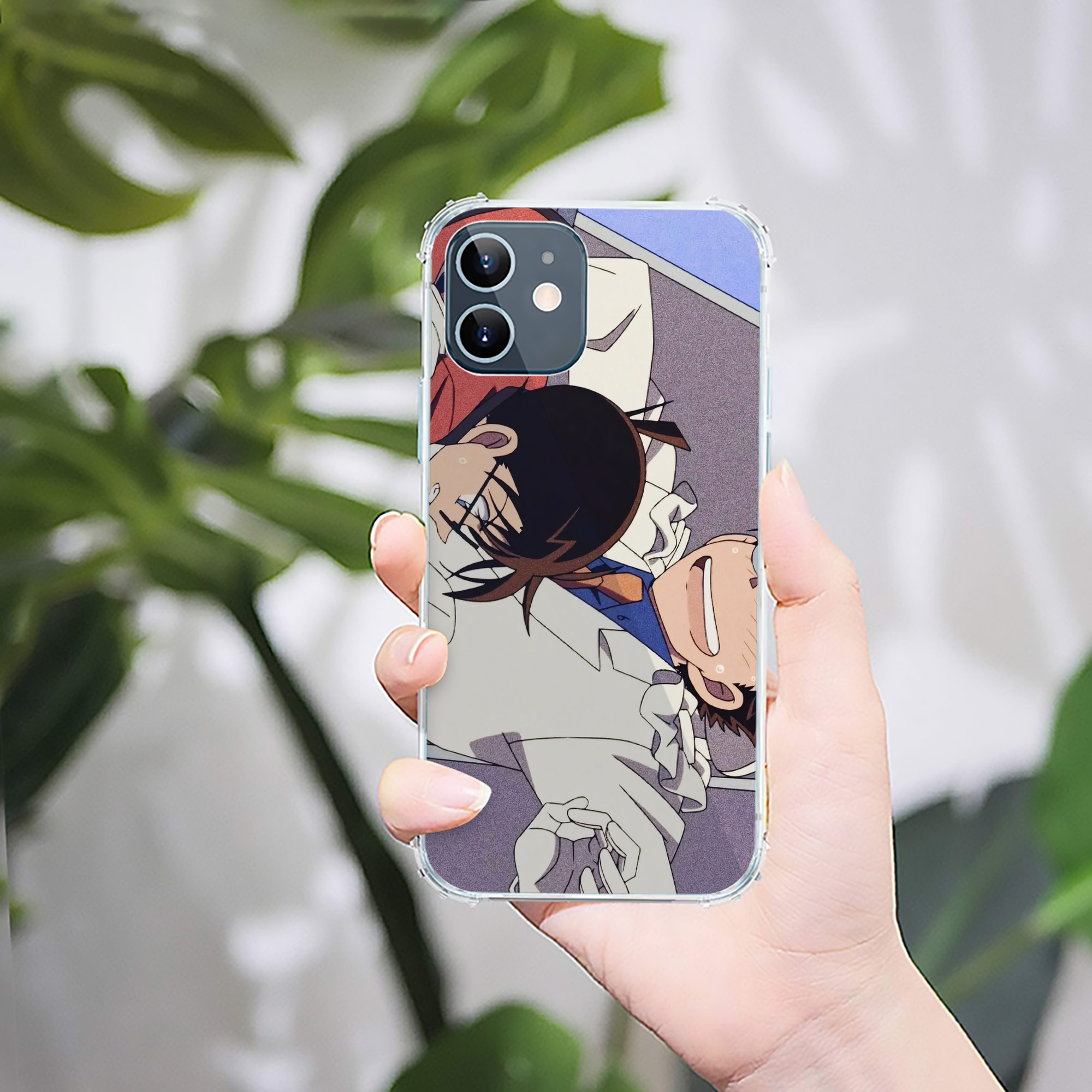 （画像用） 名探偵コナン Detective Conan 【iPhone 12シリーズ対応】透明スマホケース（クリアソフトケース）